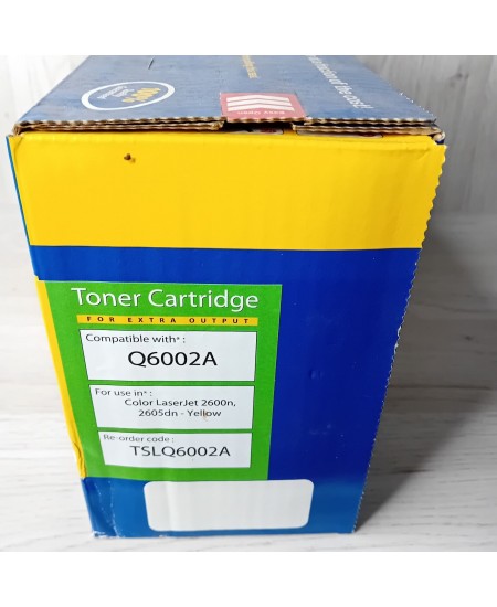 TONER SMART TONER CARTRIDGE YELLOW INK COMPATIBLE WITH LASERJET 2600N Q6002A