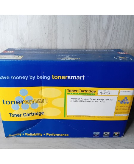 TONER SMART TONER CARTRIDGE BLACK INK COMPATIBLE WITH LASERJET 3600 Q6470A