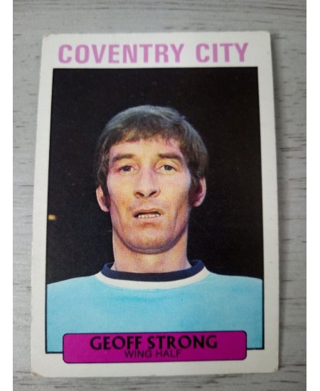 GEOFF STRONG COVENTRY AB&C FOOTBALL TRADING CARD 1971 RARE VINTAGE