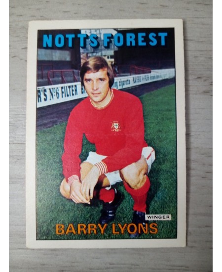 BARRY LYONS NOTTS FOREST AB&C FOOTBALL TRADING CARD 1971 RARE VINTAGE