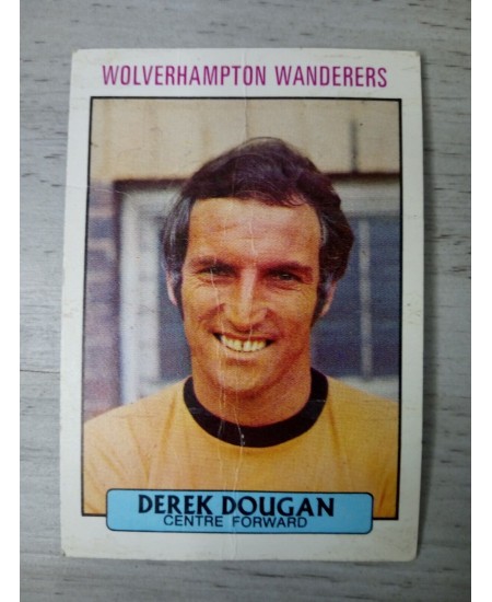 DEREK DOUGAN WOLVES AB&C FOOTBALL TRADING CARD 1971 RARE VINTAGE