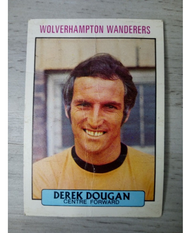 DEREK DOUGAN WOLVES AB&C FOOTBALL TRADING CARD 1971 RARE VINTAGE