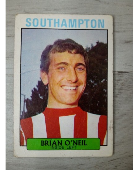 BRIAN ONEILL SOUTHAMPTON AB&C FOOTBALL TRADING CARD 1971 RARE VINTAGE