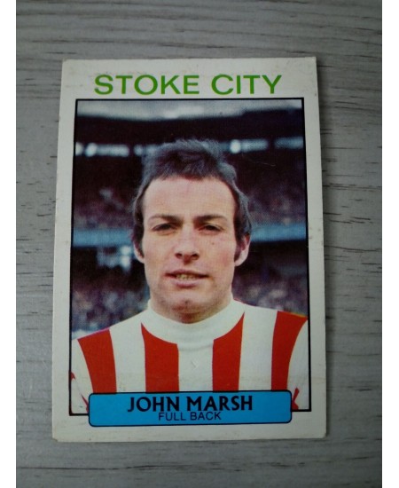JOHN MARSH STOKE CITY AB&C FOOTBALL TRADING CARD 1971 RARE VINTAGE