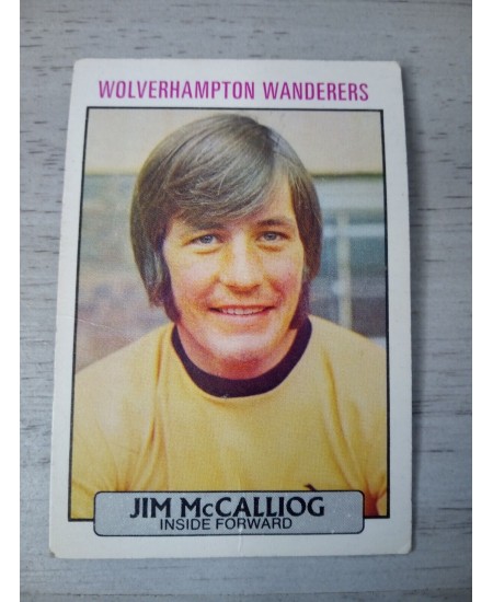 JIM MCALLIOG WOLVERHAMPTON AB&C FOOTBALL TRADING CARD 1971 RARE VINTAGE