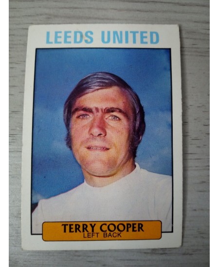 TERRY COOPER LEEDS AB&C FOOTBALL TRADING CARD 1971 RARE VINTAGE