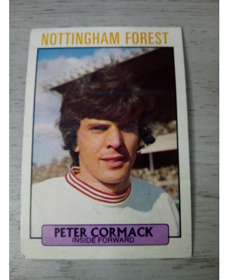 PETER CORMACK NOTTINGHAM AB&C FOOTBALL TRADING CARD 1971 RARE VINTAGE