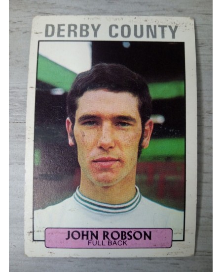JOHN ROBSON DERBY AB&C FOOTBALL TRADING CARD 1971 RARE VINTAGE