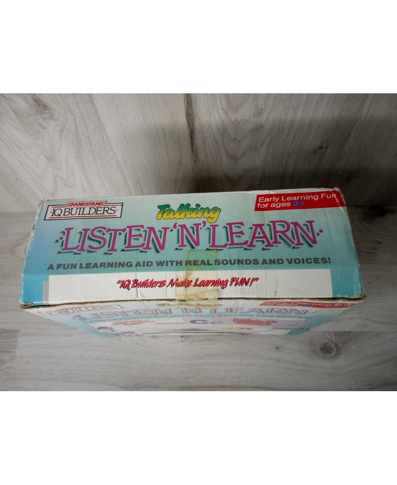 GRANDSTAND IQ BUILDERS TALKING LISTEN LEARN V.RARE NEW IN BOX VINTAGE TOY