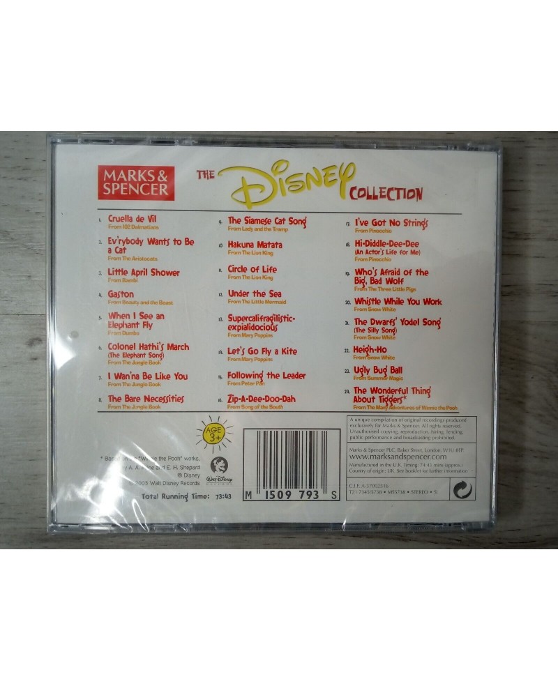 THE DISNEY COLLECTION MARKS & SPENCER CD - NEW FACTORY SEALED RARE RETRO MUSIC
