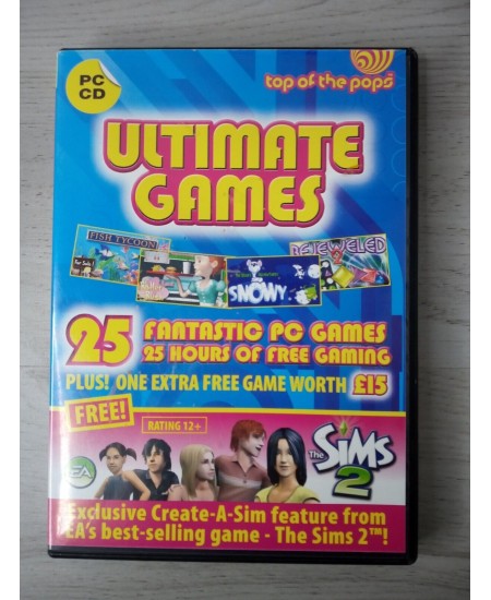 ULTIMATE GAMES 25 FANTASTIC PC CD-ROM GAMES - RETRO GAMING VINTAGE RARE