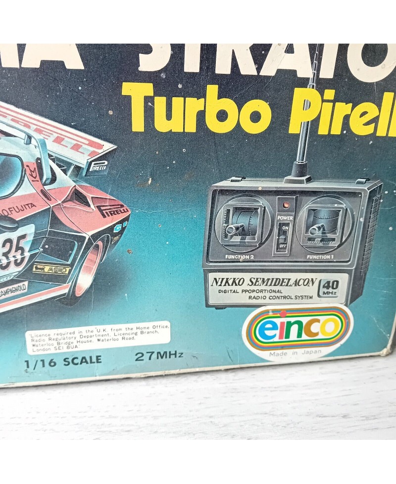 NIKKO LANCIA STRATOS TURBO PIRELLI RADIO CONTROL CAR 1970,S -COLLECTORS V.RARE