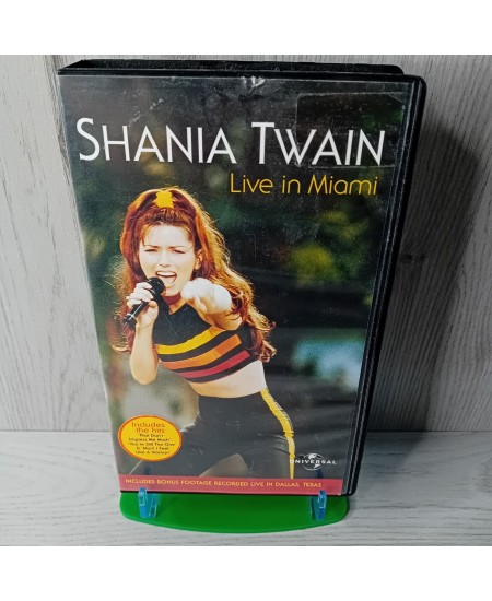 SHANIA TWAIN LIVE IN MIAMI VHS TAPE - RARE RETRO CONCERT 1999