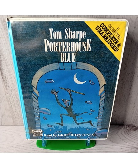 TOM SHARPE PORTER HOUSE BLUE 6 CASSETTES AUDIO BOOK 1974 - RARE RETRO VINTAGE