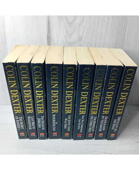 COLIN DEXTER INSPECTOR MORSE MYSTERY BOOKS BUNDLE x 9 BOOKS