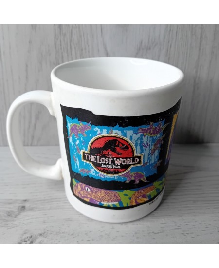 JURRASIC PARK LOST WORLD 1997 MUG RARE RETRO VINTAGE CUP TEA COFFEE TETLEY