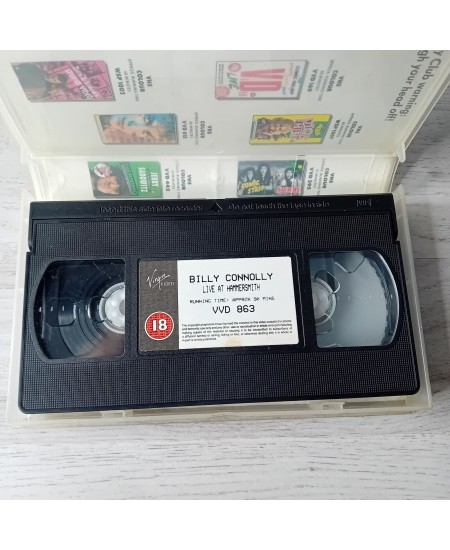BILLY CONNOLLY LIVE VHS TAPE - RARE RETRO MOVIE SERIES COMEDY