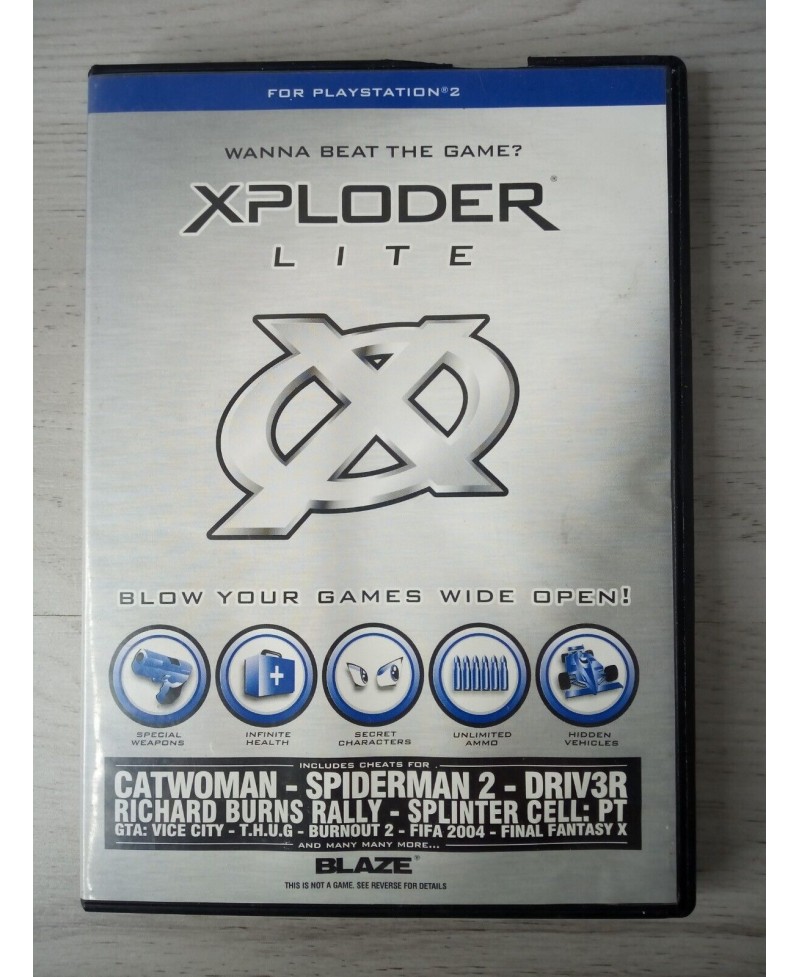 XPLODER LITE CHEATS PS2 GAME - PLAYSTATION GAMING RETRO RARE COLLECTABLE