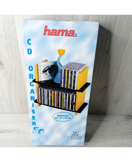 HAMA CD DISC ORGANISER 50 DISC FOR PLAYSTATION DREAMCAST - NEW IN BOX RARE RETRO