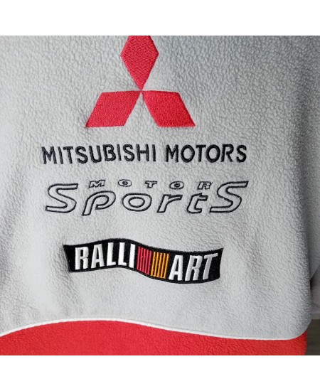 MITSUBISHI RALLIART MOTOR SPORTS FLEECE MENS XL - SCOTT BRAND VERY RARE TOP
