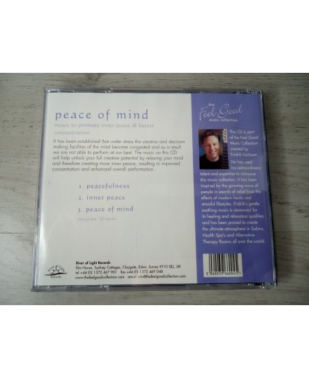 PEACE OF MIND MUSIC TO PROMOTE INNER PEACE & CONCENTRATION CD VINTAGE PRODUCTION