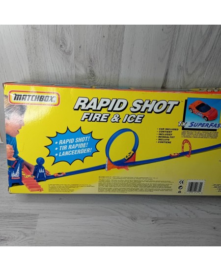 MATCHBOX RAPID SHOT FIRE & ICE PLAY SET 1994 RARE RETRO VINTAGE TOY - NEW IN BOX