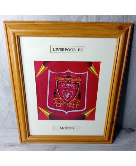 LIVERPOOL FC ANFIELD  2000 WALL PICTURE RARE RETRO SOCCER Y2K