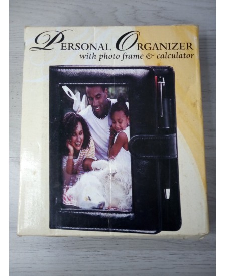 PERSONAL ORGANIZER WITH PHOTO FRAME & CALCULATOR - NEW VINTAGE ITEM 2004