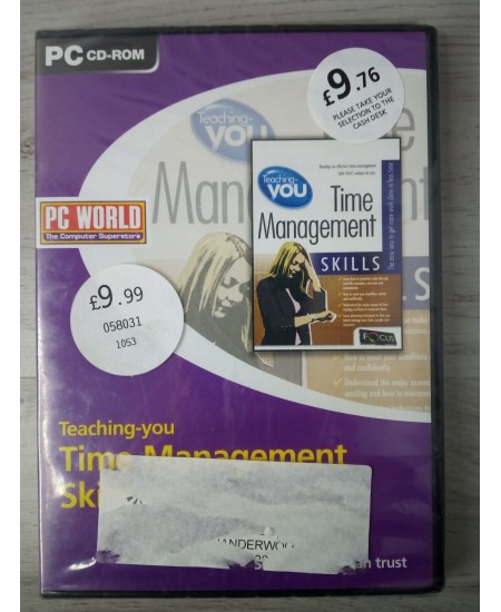 TEACHING YOU TIME MANAGEMENT SKILLS PC CD-ROM GAME FACTORY SEALED VINTAGE RARE -
