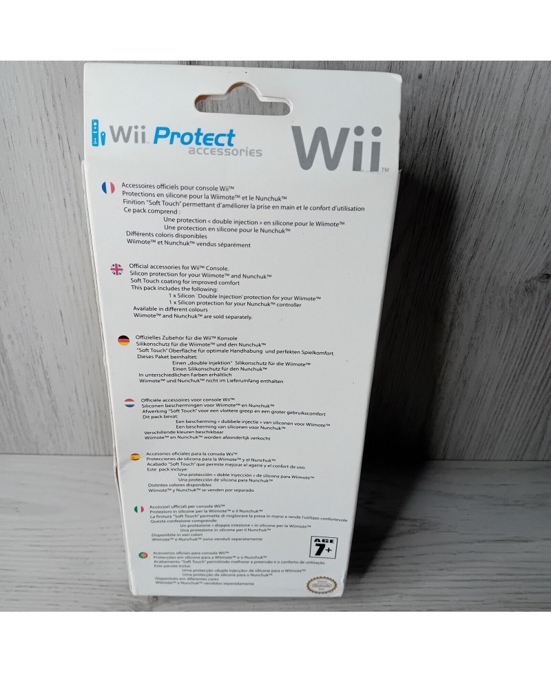 WII PROTECT ACCESSORIES wii remote nunchuck COVERS FOR NINTENDO WII - NEW SEALED