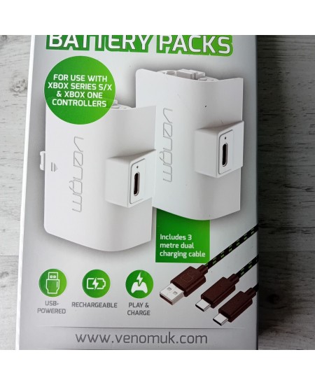 VENOM TWIN BATTERY PACKS XBOX ONE CONTROLLERS NEW IN OPENED BOX NO LEAD