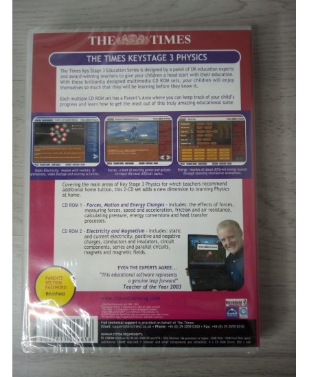 THE TIMES PHYSICS PC CD-ROM GAME FACTORY SEALED VINTAGE RARE RETRO GAMING