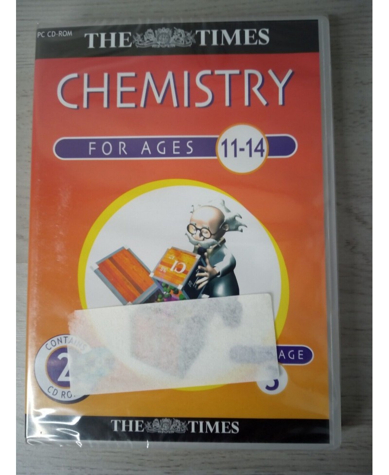 THE TIMES CHEMISTRY PC CD-ROM GAME FACTORY SEALED VINTAGE RARE RETRO GAMING