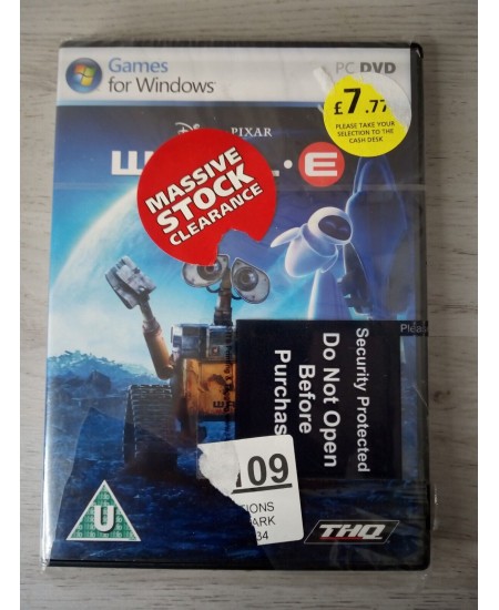 WALL E PC DVD-ROM GAME FACTORY SEALED VINTAGE RARE RETRO GAMING COLLECTORS