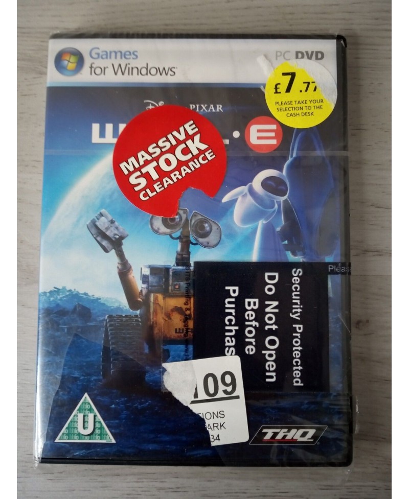 WALL E PC DVD-ROM GAME FACTORY SEALED VINTAGE RARE RETRO GAMING COLLECTORS