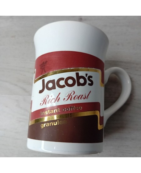 JACOBS RICH ROAST INSTANT COFFEE MUG - VINTAGE KILNCRAFT 1970,S RARE RETRO