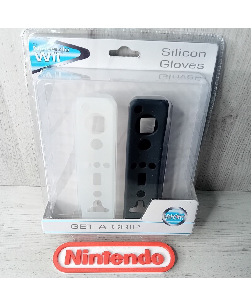 SILICON WII CONTROLLER COVERS VENOM FOR NINTENDO WII - NEW SEALED