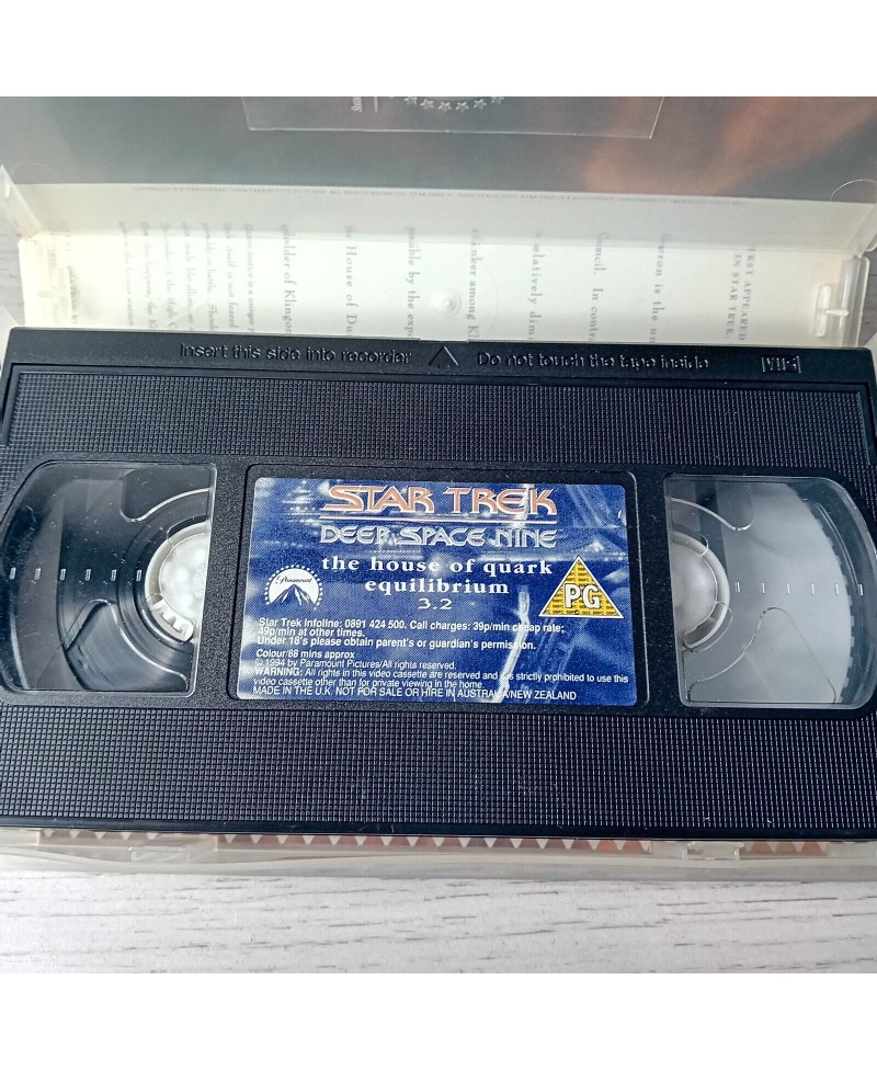 STAR TREK DEEP SPACE NINE VOL 3.2 VHS TAPE - RARE RETRO MOVIE SCI FI