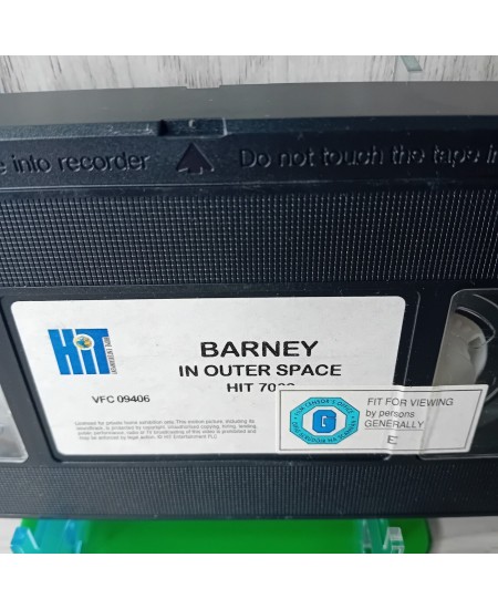 BARNEY IN OUTER SPACE VHS TAPE - RARE RETRO MOVIE KIDS