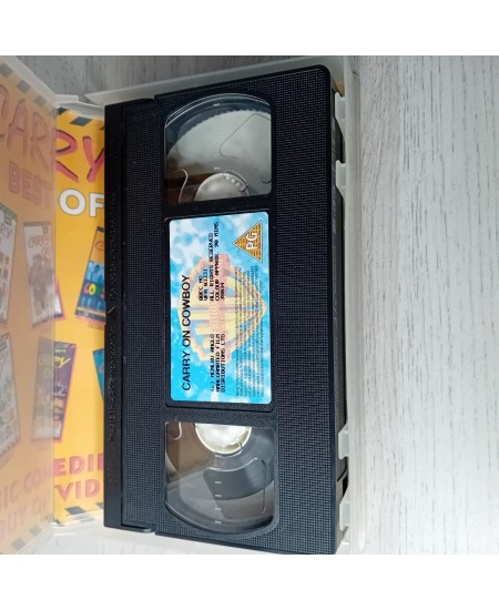 CARRY ON COWBOY VHS TAPE -RARE RETRO MOVIE SERIES VINTAGE