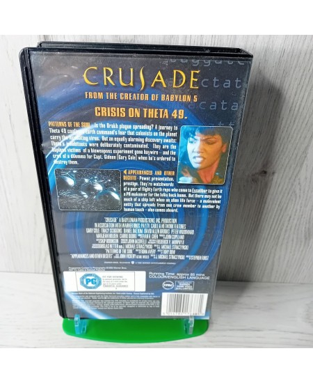 BABYLON 5 CRUSADE 1.04 VHS TAPE -RARE RETRO MOVIE SERIES VINTAGE