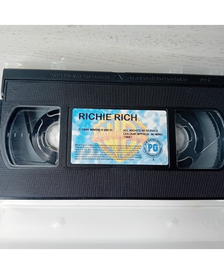 RICHIE RICH VHS TAPE -RARE RETRO MOVIE SERIES VINTAGE