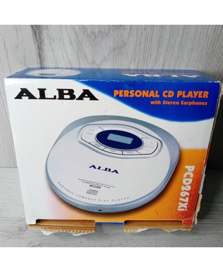 ALBA PERSONAL CD PLAYER PCD267XI - NEW IN OPENED BOX CD PLAYER ONLY