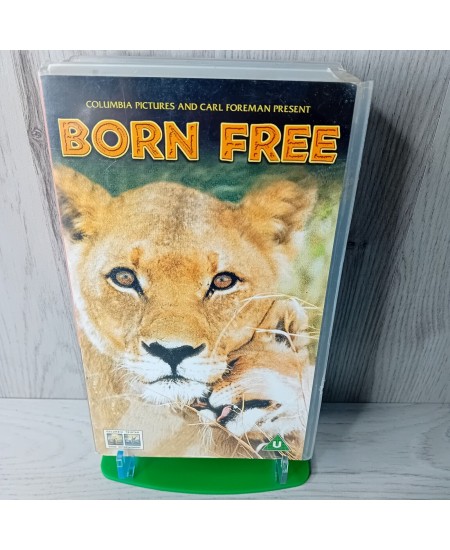 BORN FREE CARL FOREMAN VHS TAPE -RARE RETRO MOVIE SERIES VINTAGE ANIMALS