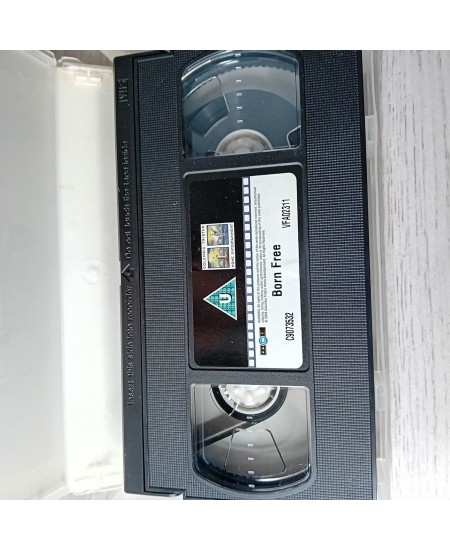 BORN FREE CARL FOREMAN VHS TAPE -RARE RETRO MOVIE SERIES VINTAGE ANIMALS