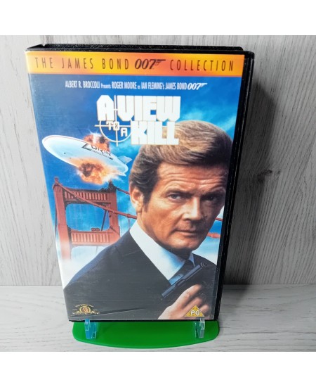 A VIEW TO A KILL JAMES BOND 007 VHS TAPE -RARE RETRO MOVIE SERIES VINTAGE