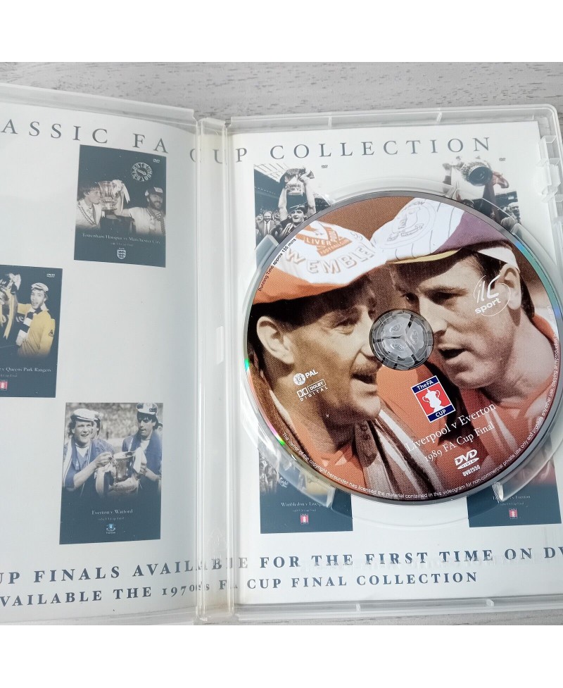 1989 FA CUP FINAL LIVERPOOL & EVERTON DVD - RARE RETRO SOCCER