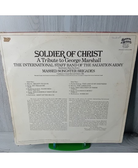 INTERNATIONAL STAFF BAND SOLDIER OF CHRIST Vinyl LP Record - Rare Retro Music