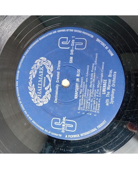 RHAPSODY IN BLUE Vinyl LP Record - Rare Retro Music