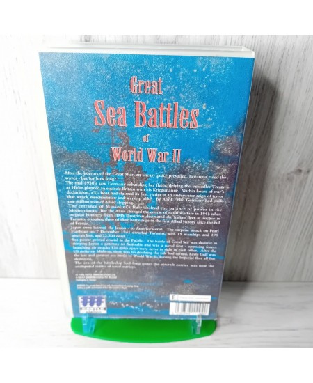 GREAT SEA BATTLES OF WORLD WAR II VHS TAPE -RARE RETRO MOVIE SERIES VINTAGE